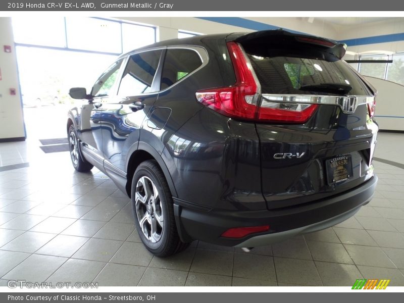 Gunmetal Metallic / Gray 2019 Honda CR-V EX-L AWD