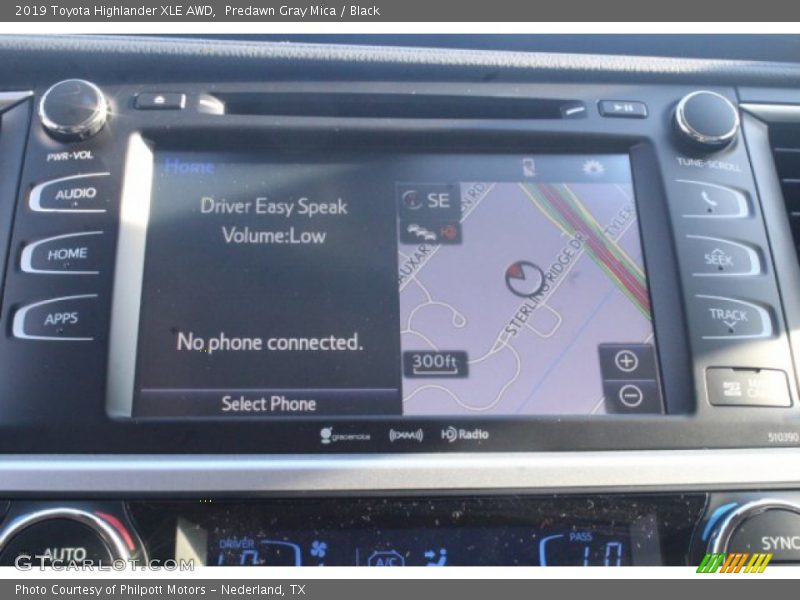 Predawn Gray Mica / Black 2019 Toyota Highlander XLE AWD