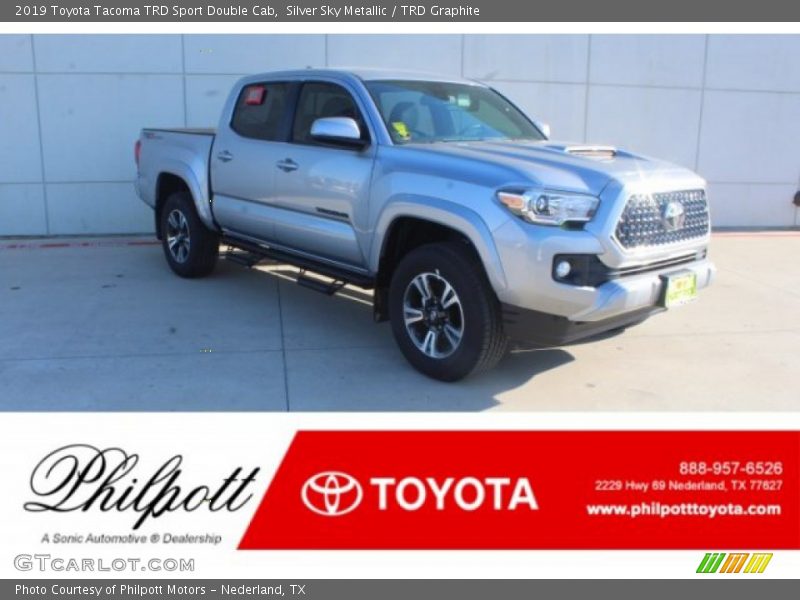 Silver Sky Metallic / TRD Graphite 2019 Toyota Tacoma TRD Sport Double Cab