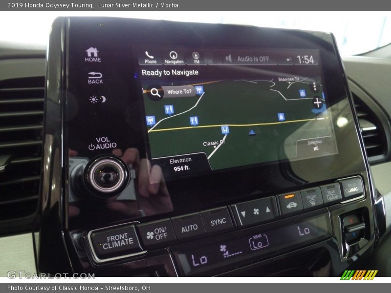 Lunar Silver Metallic / Mocha 2019 Honda Odyssey Touring