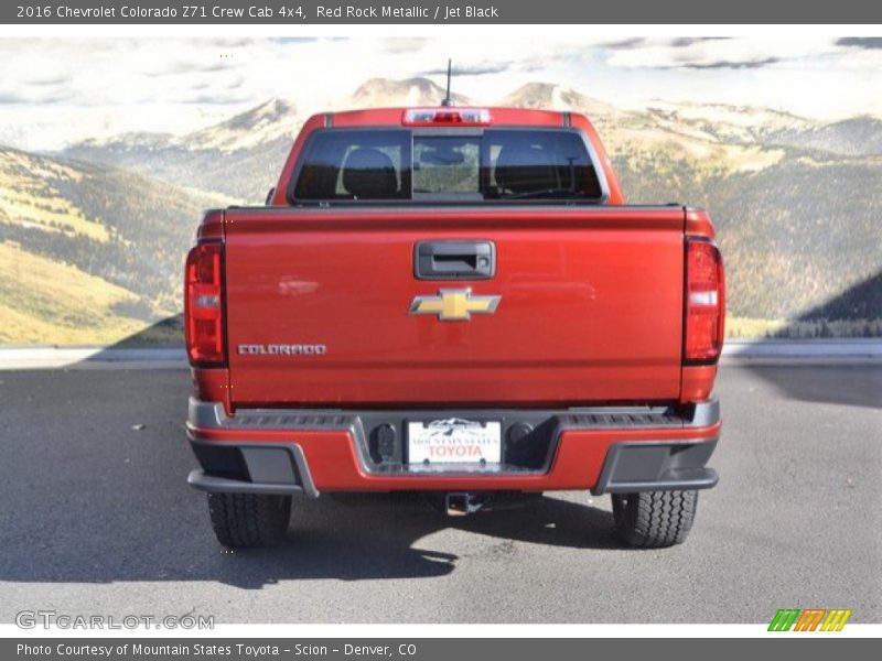 Red Rock Metallic / Jet Black 2016 Chevrolet Colorado Z71 Crew Cab 4x4