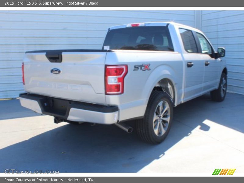 Ingot Silver / Black 2019 Ford F150 STX SuperCrew
