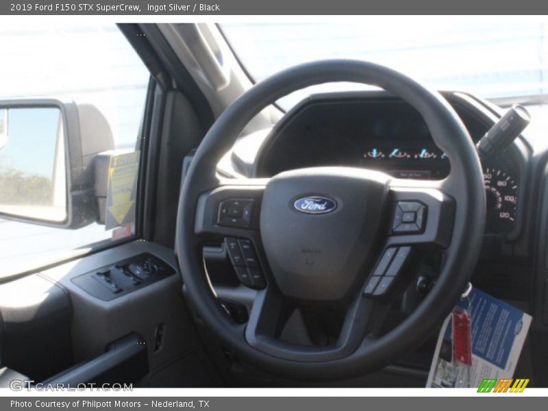 Ingot Silver / Black 2019 Ford F150 STX SuperCrew