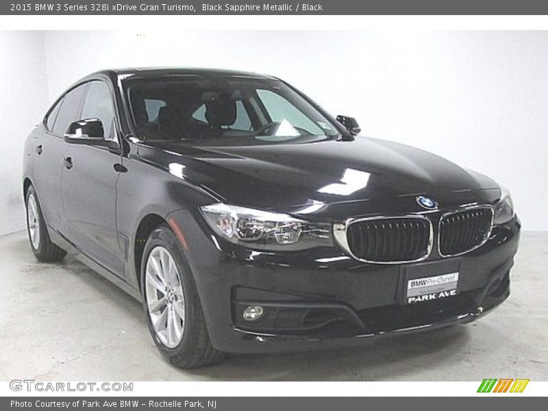 Black Sapphire Metallic / Black 2015 BMW 3 Series 328i xDrive Gran Turismo