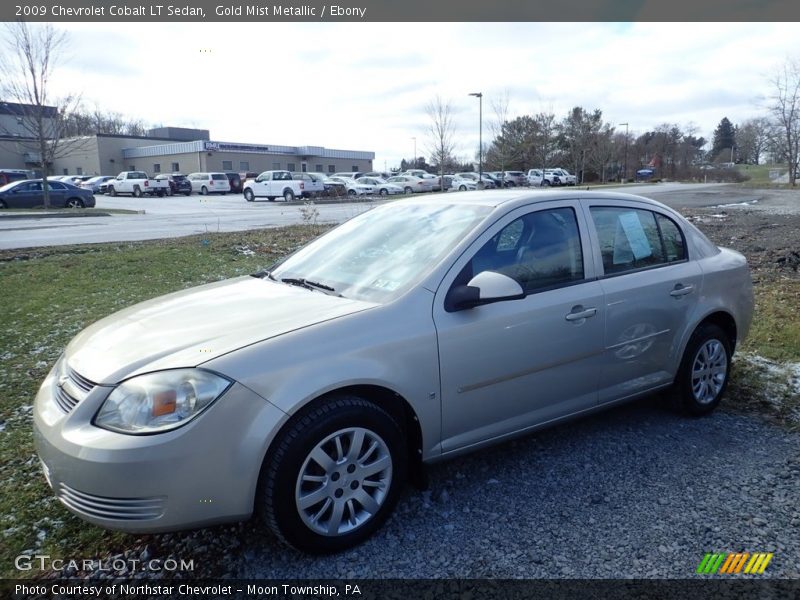 Gold Mist Metallic / Ebony 2009 Chevrolet Cobalt LT Sedan