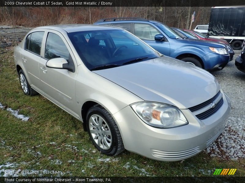 Gold Mist Metallic / Ebony 2009 Chevrolet Cobalt LT Sedan