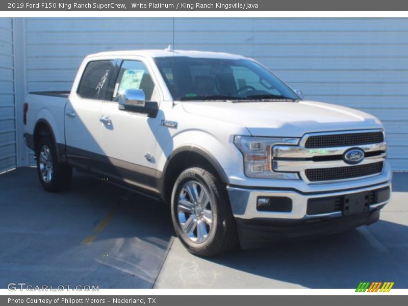 White Platinum / King Ranch Kingsville/Java 2019 Ford F150 King Ranch SuperCrew