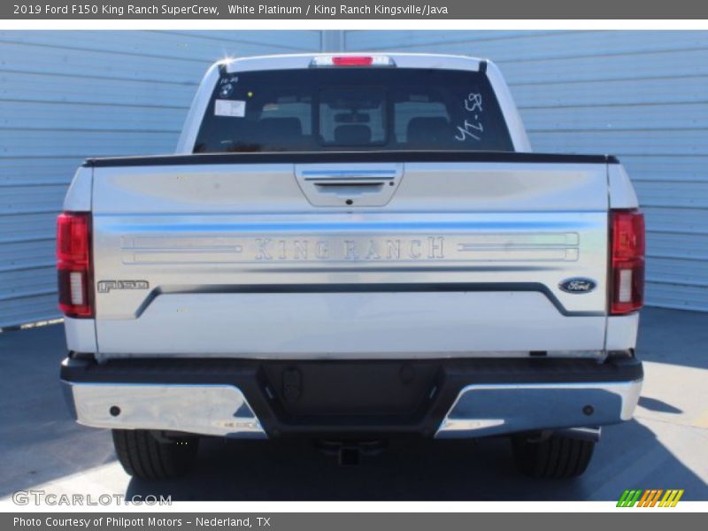 White Platinum / King Ranch Kingsville/Java 2019 Ford F150 King Ranch SuperCrew