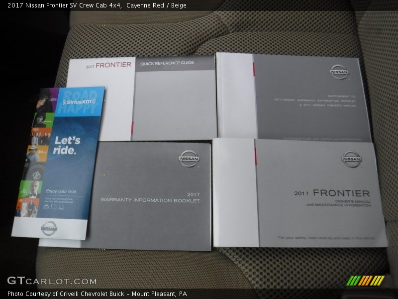 Cayenne Red / Beige 2017 Nissan Frontier SV Crew Cab 4x4