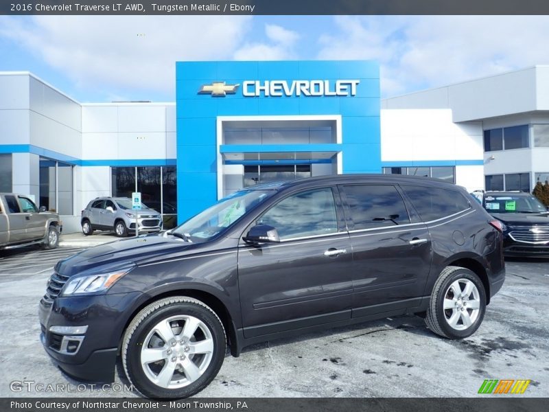 Tungsten Metallic / Ebony 2016 Chevrolet Traverse LT AWD