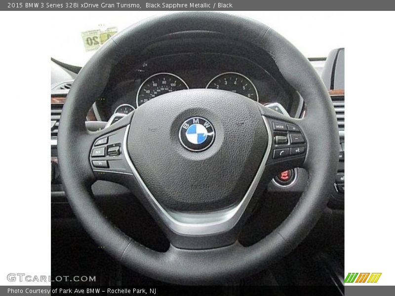 Black Sapphire Metallic / Black 2015 BMW 3 Series 328i xDrive Gran Turismo