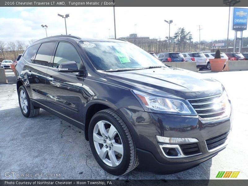 Tungsten Metallic / Ebony 2016 Chevrolet Traverse LT AWD