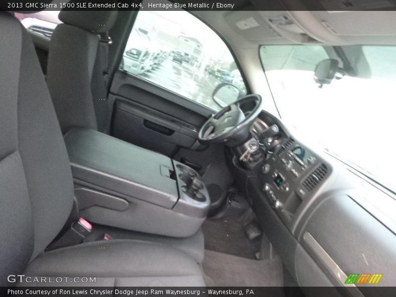 Heritage Blue Metallic / Ebony 2013 GMC Sierra 1500 SLE Extended Cab 4x4