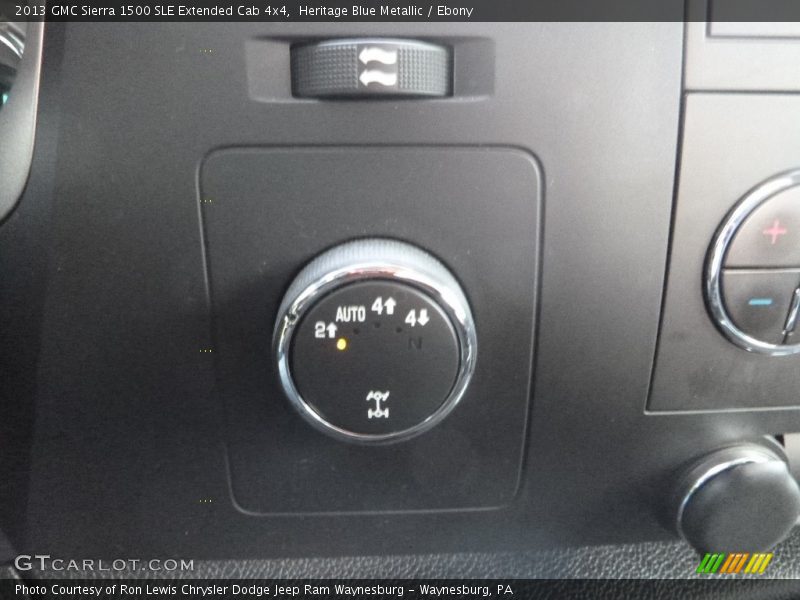 Heritage Blue Metallic / Ebony 2013 GMC Sierra 1500 SLE Extended Cab 4x4