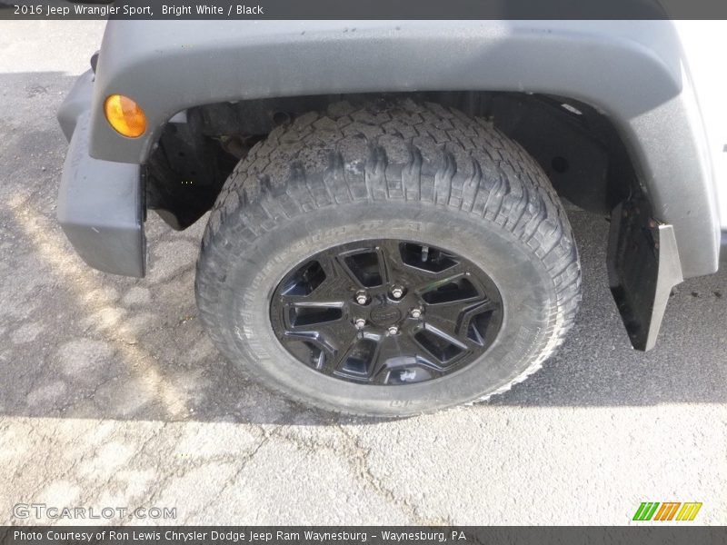 Bright White / Black 2016 Jeep Wrangler Sport