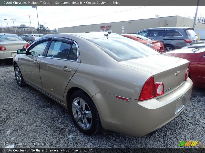 Sandstone Metallic / Cocoa/Cashmere Beige 2008 Chevrolet Malibu LT Sedan
