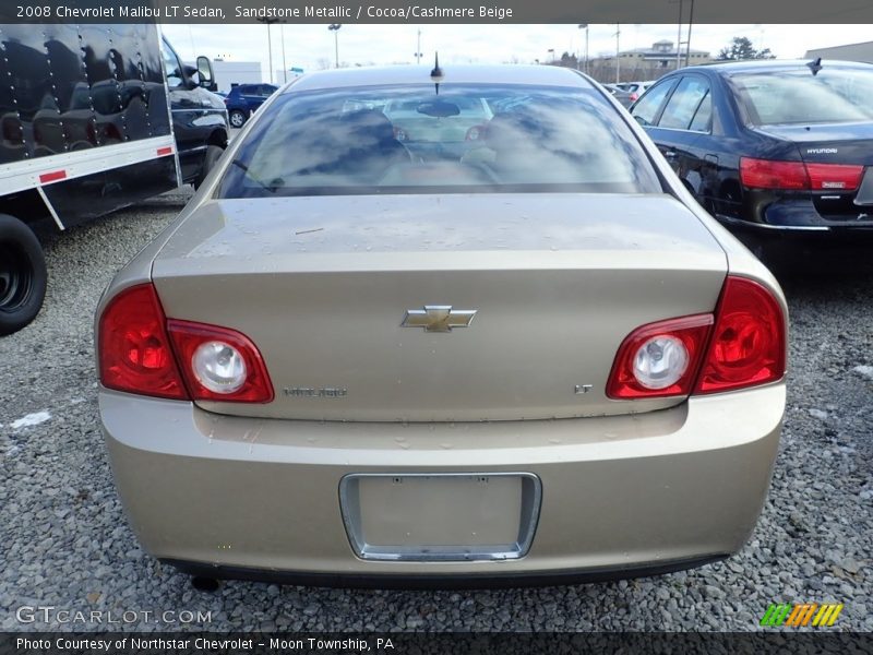 Sandstone Metallic / Cocoa/Cashmere Beige 2008 Chevrolet Malibu LT Sedan