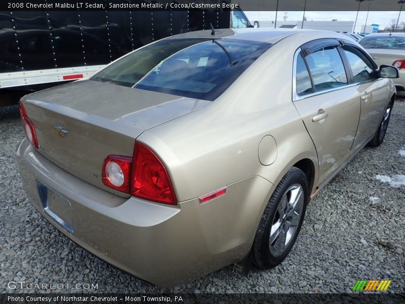 Sandstone Metallic / Cocoa/Cashmere Beige 2008 Chevrolet Malibu LT Sedan