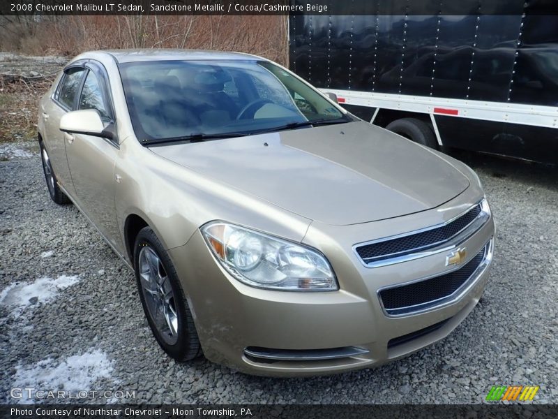 Sandstone Metallic / Cocoa/Cashmere Beige 2008 Chevrolet Malibu LT Sedan
