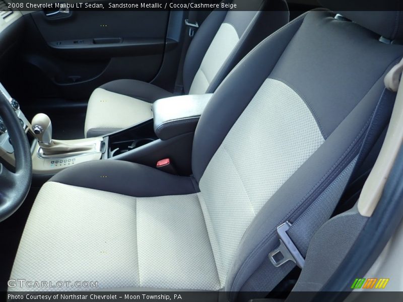 Sandstone Metallic / Cocoa/Cashmere Beige 2008 Chevrolet Malibu LT Sedan