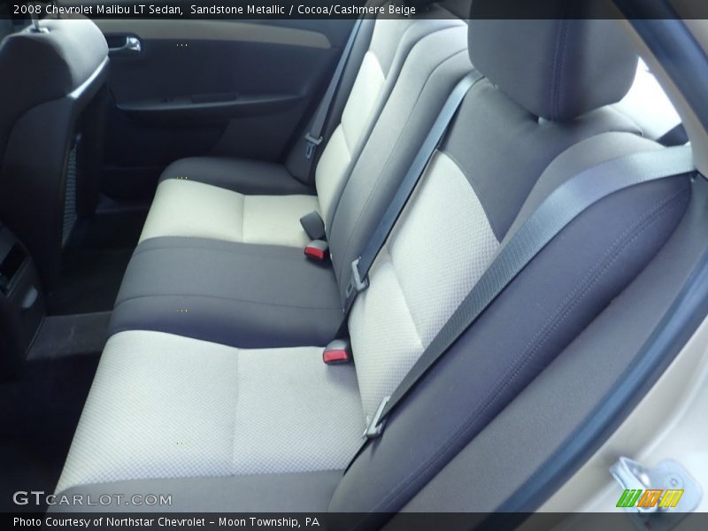 Sandstone Metallic / Cocoa/Cashmere Beige 2008 Chevrolet Malibu LT Sedan