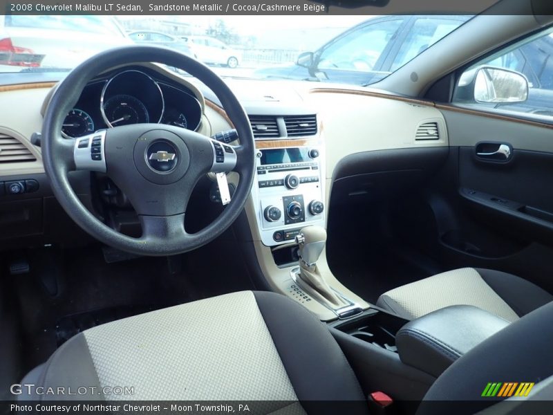 Sandstone Metallic / Cocoa/Cashmere Beige 2008 Chevrolet Malibu LT Sedan