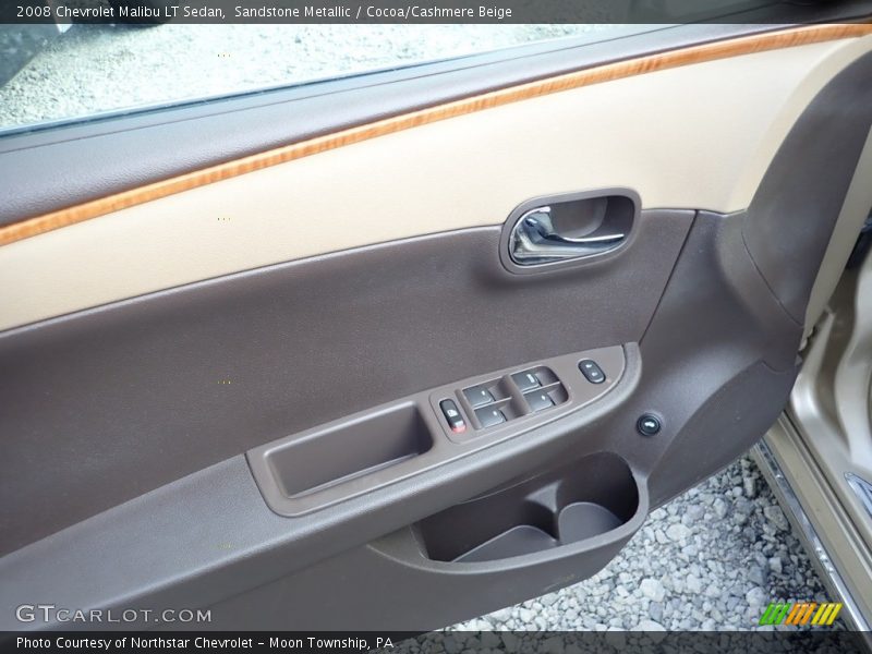 Sandstone Metallic / Cocoa/Cashmere Beige 2008 Chevrolet Malibu LT Sedan