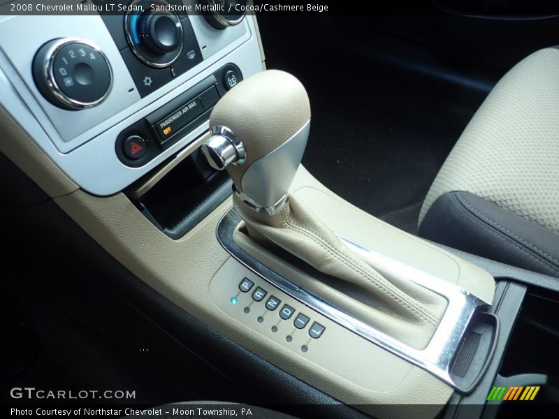 Sandstone Metallic / Cocoa/Cashmere Beige 2008 Chevrolet Malibu LT Sedan