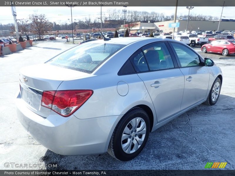 Silver Ice Metallic / Jet Black/Medium Titanium 2014 Chevrolet Cruze LS