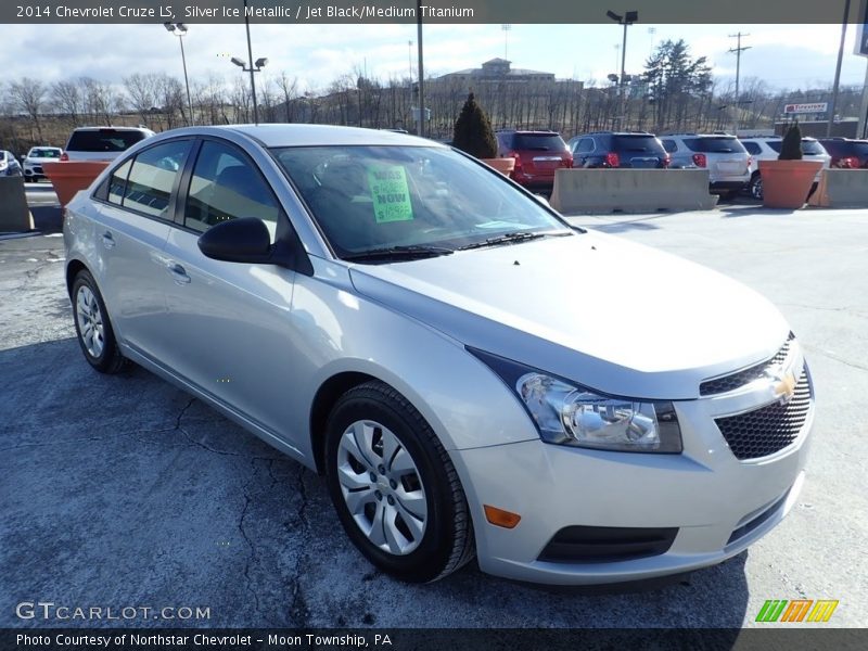 Silver Ice Metallic / Jet Black/Medium Titanium 2014 Chevrolet Cruze LS