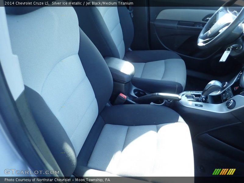 Silver Ice Metallic / Jet Black/Medium Titanium 2014 Chevrolet Cruze LS