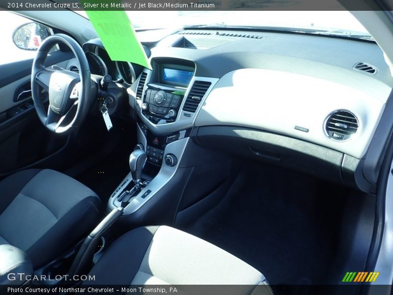 Silver Ice Metallic / Jet Black/Medium Titanium 2014 Chevrolet Cruze LS