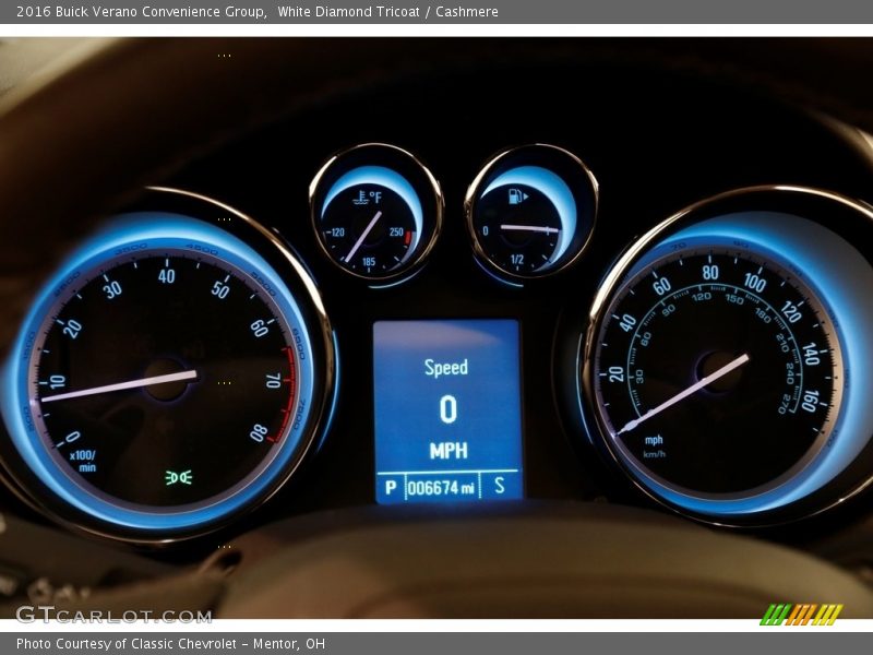 White Diamond Tricoat / Cashmere 2016 Buick Verano Convenience Group