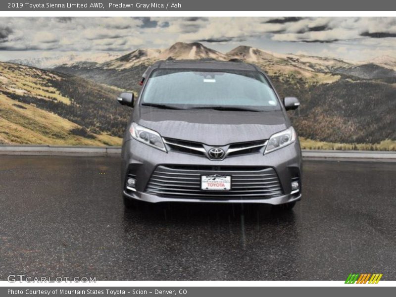 Predawn Gray Mica / Ash 2019 Toyota Sienna Limited AWD