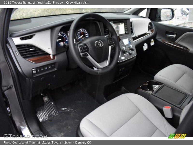 Predawn Gray Mica / Ash 2019 Toyota Sienna Limited AWD