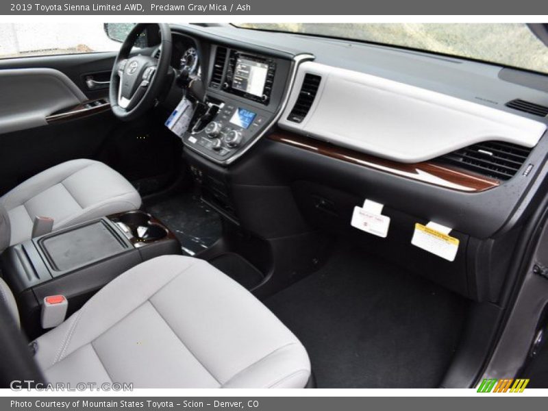 Predawn Gray Mica / Ash 2019 Toyota Sienna Limited AWD