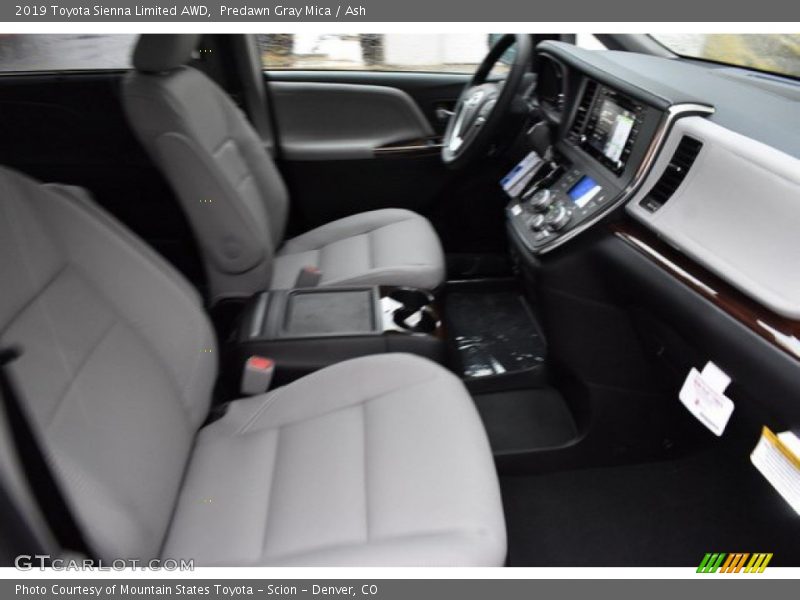 Predawn Gray Mica / Ash 2019 Toyota Sienna Limited AWD