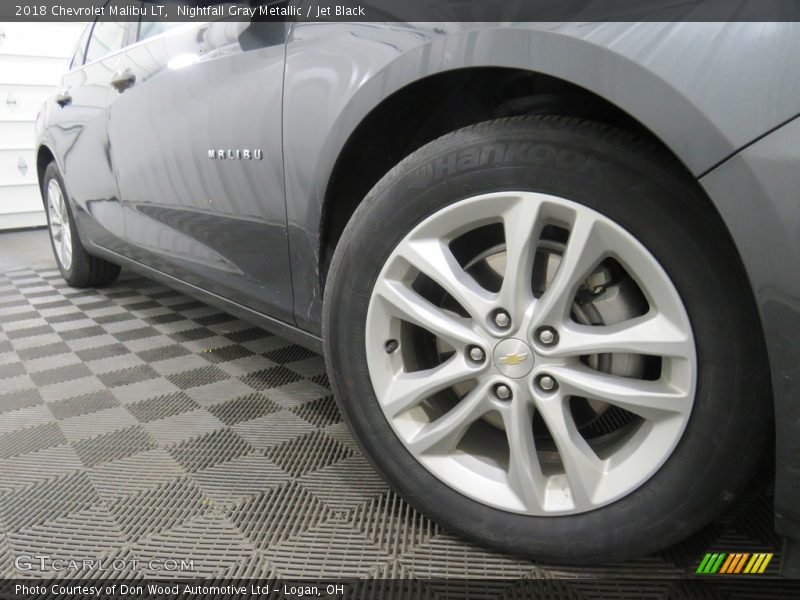 Nightfall Gray Metallic / Jet Black 2018 Chevrolet Malibu LT