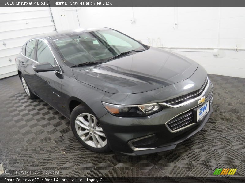 Nightfall Gray Metallic / Jet Black 2018 Chevrolet Malibu LT