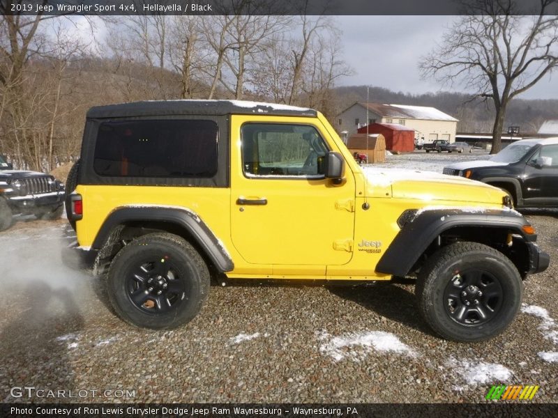 Hellayella / Black 2019 Jeep Wrangler Sport 4x4