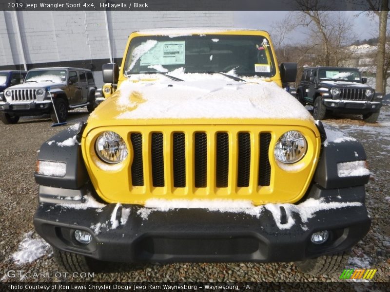 Hellayella / Black 2019 Jeep Wrangler Sport 4x4