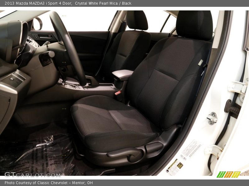 Crystal White Pearl Mica / Black 2013 Mazda MAZDA3 i Sport 4 Door