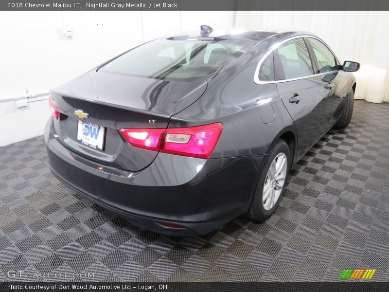 Nightfall Gray Metallic / Jet Black 2018 Chevrolet Malibu LT