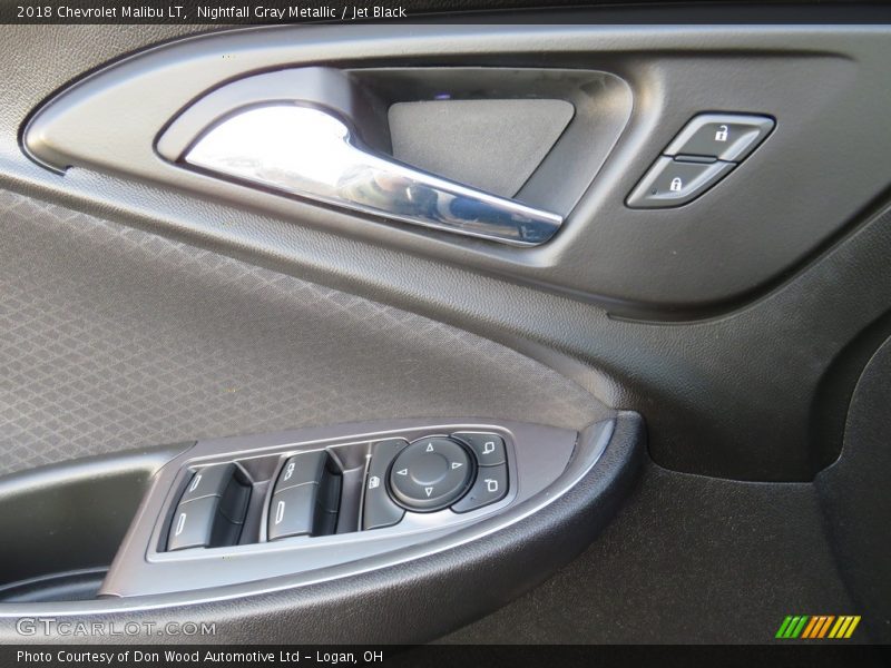 Nightfall Gray Metallic / Jet Black 2018 Chevrolet Malibu LT