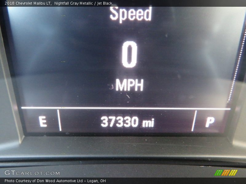 Nightfall Gray Metallic / Jet Black 2018 Chevrolet Malibu LT