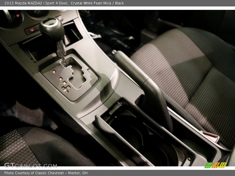 Crystal White Pearl Mica / Black 2013 Mazda MAZDA3 i Sport 4 Door