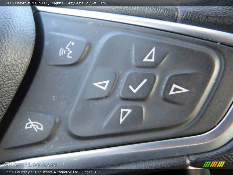 Nightfall Gray Metallic / Jet Black 2018 Chevrolet Malibu LT
