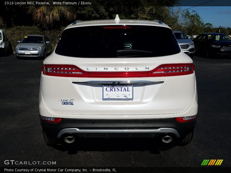White Platinum / Ebony 2019 Lincoln MKC Reserve