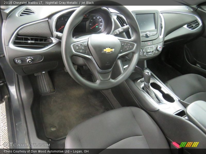 Nightfall Gray Metallic / Jet Black 2018 Chevrolet Malibu LT