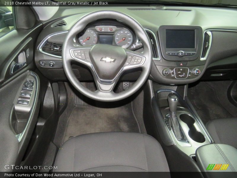 Nightfall Gray Metallic / Jet Black 2018 Chevrolet Malibu LT